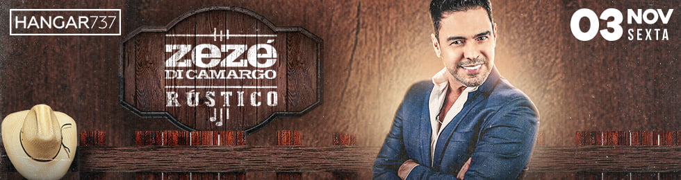 zeze de camargo rustico na hangar 737